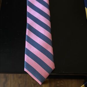 Nordstrom Pink and Blue Silk Striped Tie